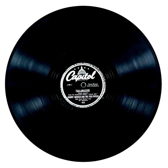 Johnny Mercer & The Pied Pipers Tallahassee / Cecilia 422 Capitol 78 RPM Shellac - Picture 1 of 4